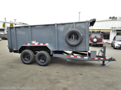 &lt;h2&gt;High Side Dump Trailer For Sale&lt;/h2&gt;
&lt;p&gt;&lt;strong&gt;NOTE: Trailer pictures may include optional features that are not included in the base price. See available options below.&lt;/strong&gt;&lt;/p&gt;
&lt;p&gt;U-Dump has been building some of the industry&#39;s finest dump trailers for more than 40 years: &lt;strong&gt;&amp;ldquo;The Original.&amp;rdquo;&lt;/strong&gt;&lt;/p&gt;
&lt;p&gt;14&#39; X 7&#39;4&quot; 14K High Side Dump Trailer from the Leading Online Source of Dump Trailers and Roll Off Trailers. Nationwide Delivery Available.&lt;/p&gt;
&lt;p&gt;14K high side dump trailer proudly built in the USA by one of the industry&#39;s oldest and most trusted manufacturers. Standard equipment includes 2 deep cycle marine batteries, battery chargers, and remote control dumping feature. U-Dump Pro Series dump trailers are heavy-duty trailers engineered to perform and built to last.&lt;/p&gt;
&lt;h2&gt;Trailer Specifications:&lt;/h2&gt;
&lt;ul&gt;
&lt;li&gt;&lt;em&gt;7&#39;4&quot; X 14&#39;&lt;/em&gt;&lt;/li&gt;
&lt;li&gt;&lt;em&gt;14K GVWR&lt;/em&gt;&lt;/li&gt;
&lt;li&gt;&lt;em&gt;Deck Over&lt;/em&gt;&lt;/li&gt;
&lt;li&gt;&lt;em&gt;48&quot; sides&lt;/em&gt;&lt;/li&gt;
&lt;li&gt;&lt;em&gt;10GA sides&lt;/em&gt;&lt;/li&gt;
&lt;li&gt;&lt;em&gt;10GA Floor&lt;/em&gt;&lt;/li&gt;
&lt;li&gt;&lt;em&gt;Ramps&lt;/em&gt;&lt;/li&gt;
&lt;li&gt;&lt;em&gt;Full Height&amp;nbsp;Stake Pockets&lt;/em&gt;&lt;/li&gt;
&lt;li&gt;&lt;em&gt;Battery Charger&lt;/em&gt;&lt;/li&gt;
&lt;li&gt;&lt;em&gt;2 5/16 Adjustable Coupler&lt;/em&gt;&lt;/li&gt;
&lt;li&gt;&lt;em&gt;12K Spring Loaded Jack&lt;/em&gt;&lt;/li&gt;
&lt;li&gt;&lt;em&gt;Tarp Brackets&lt;/em&gt;&lt;/li&gt;
&lt;li&gt;&lt;em&gt;Spare Mount&lt;/em&gt;&lt;/li&gt;
&lt;li&gt;&lt;em&gt;LED lights&lt;/em&gt;&lt;/li&gt;
&lt;/ul&gt;
&lt;p&gt;&lt;strong&gt;Options:&lt;/strong&gt;&lt;/p&gt;
&lt;ul&gt;
&lt;li&gt;&lt;em&gt;Spare Tire&lt;/em&gt;&lt;/li&gt;
&lt;li&gt;&lt;em&gt;Tarp System&lt;/em&gt;&lt;/li&gt;
&lt;li&gt;&lt;em&gt;Gussets &amp;amp; Boards&lt;/em&gt;&lt;/li&gt;
&lt;li&gt;&lt;em&gt;Color&lt;/em&gt;&lt;/li&gt;
&lt;/ul&gt;
&lt;p&gt;&lt;strong&gt;Includes 5 Year Warranty&lt;/strong&gt;&lt;/p&gt;
&lt;p&gt;See more at: &lt;a href=&quot;https://thetrailersource.com&quot;&gt;https://thetrailersource.com&lt;/a&gt;&lt;/p&gt;