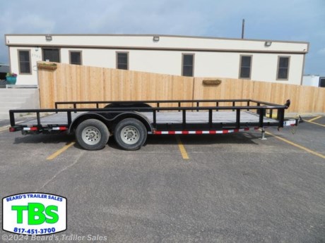 &lt;p&gt;TRAILER SPECS: 20&#39; HD Utility Trailer W/ Pipe-Top Rail 83&quot; Wide Deck Coupler: 2 5/16&quot; Bumper Pull Axles-2 5200LB Axles Electric Brakes Slide Out Ramps Payload: 7200LB Trailer Rental Rates: Daily: $85 Weekly: $300 Monthly: $900 Requirments: Electric Brake Controller&lt;/p&gt;
