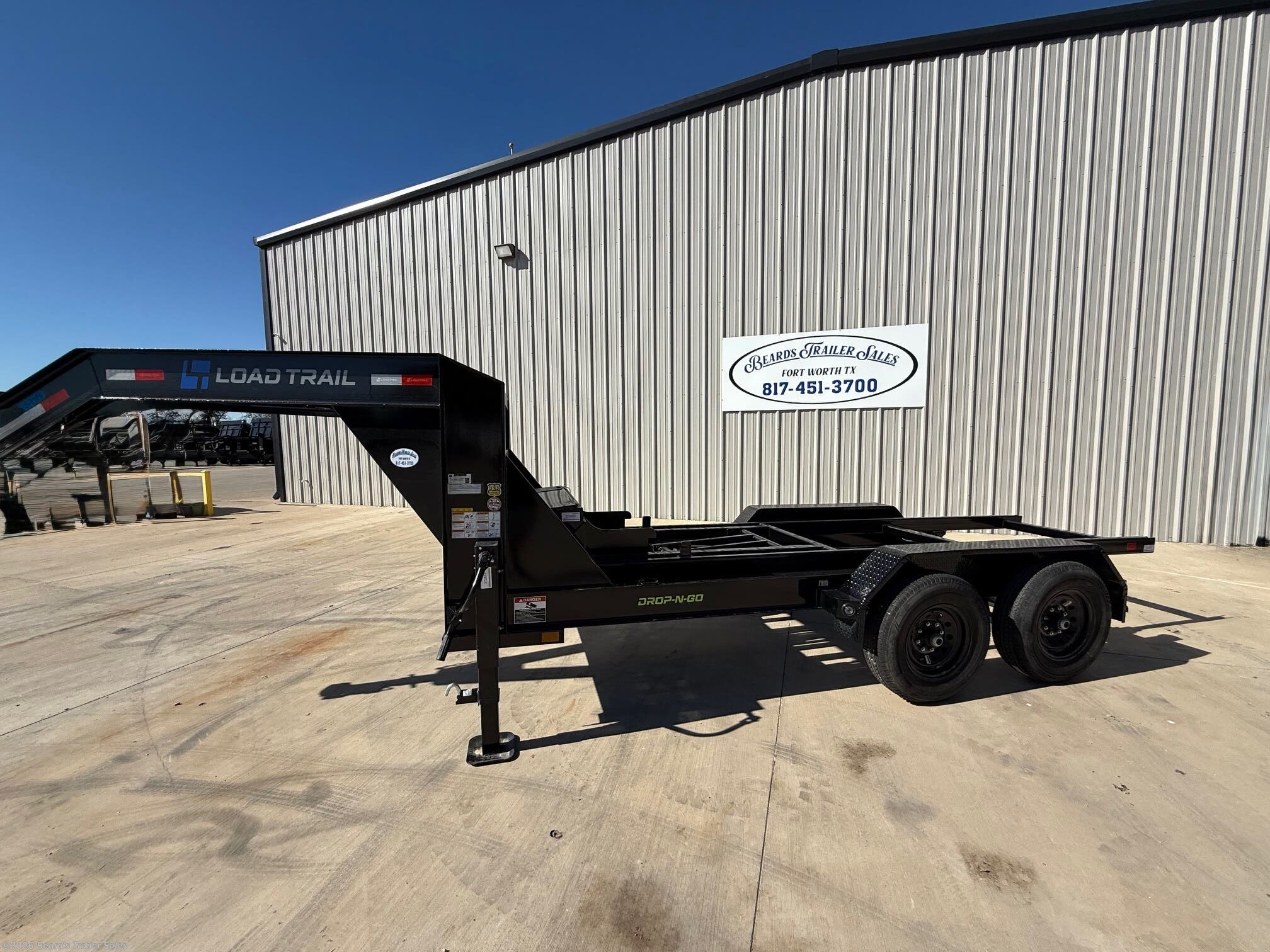 2026 Load Trail 83" x 14' Gooseneck Drop-N-Go (Chassis Only) - New Roll-Off Trailer for sale by Beard's Trailer Sales in Fort Worth, Texas