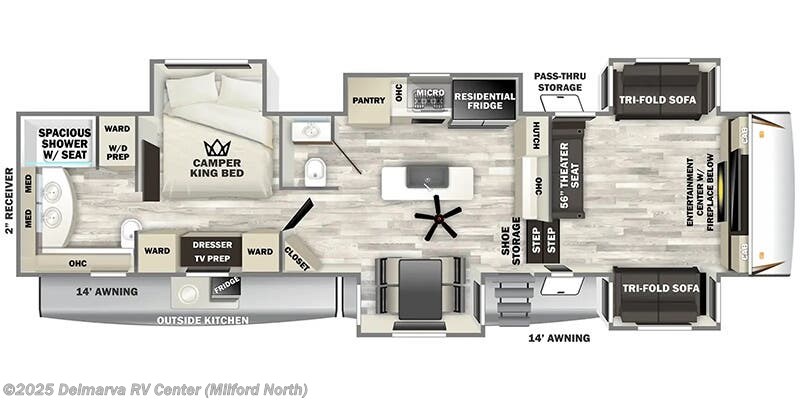 2026 Forest River Sabre 37FLH Floorplan