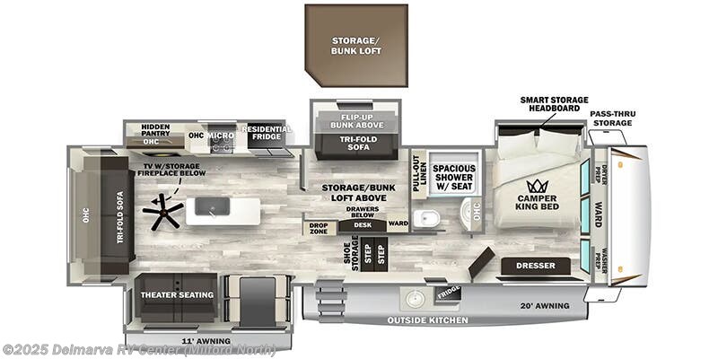 2026 Forest River Sabre 36FLX Floorplan