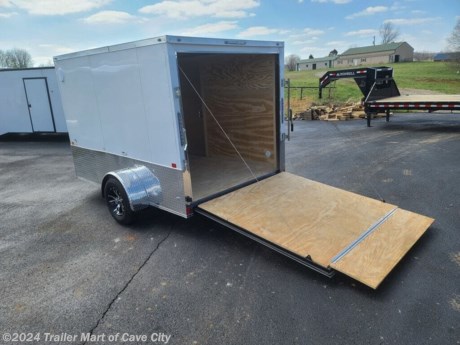 7&#39; wide x 10&#39; long x 6&#39;3&quot; interior height&lt;br&gt;-2990GVWR&lt;br&gt;-Payload capacity is approximately: 1790lbs.&lt;br&gt;-Spring assisted rear ramp door&lt;br&gt;10&#39; of box plus the v-nose&lt;br&gt;-Aluminum exterior is .024 thickness&lt;br&gt;-Full Screwless Exterior&lt;br&gt;-15&quot; radial tires&lt;br&gt;-Insulated thermo cool ceiling liner inside&lt;br&gt;-3/8&quot; plywood interior walls&lt;br&gt;-LED lighting&lt;br&gt;-4&#39; Interior Light&lt;br&gt;-32&quot;x68&quot; RV Door&lt;br&gt;&lt;br&gt;* HD FRAMING *&lt;br&gt;- 16&amp;#8221; on all centers: (floor cross members, wall uprights)&lt;br&gt;- Box tube construction framing on everything: (main frame, floor cross members, wall uprights)&lt;br&gt;&lt;br&gt; http://www.trailer-mart.com/--xInventoryDetail?id=11921914