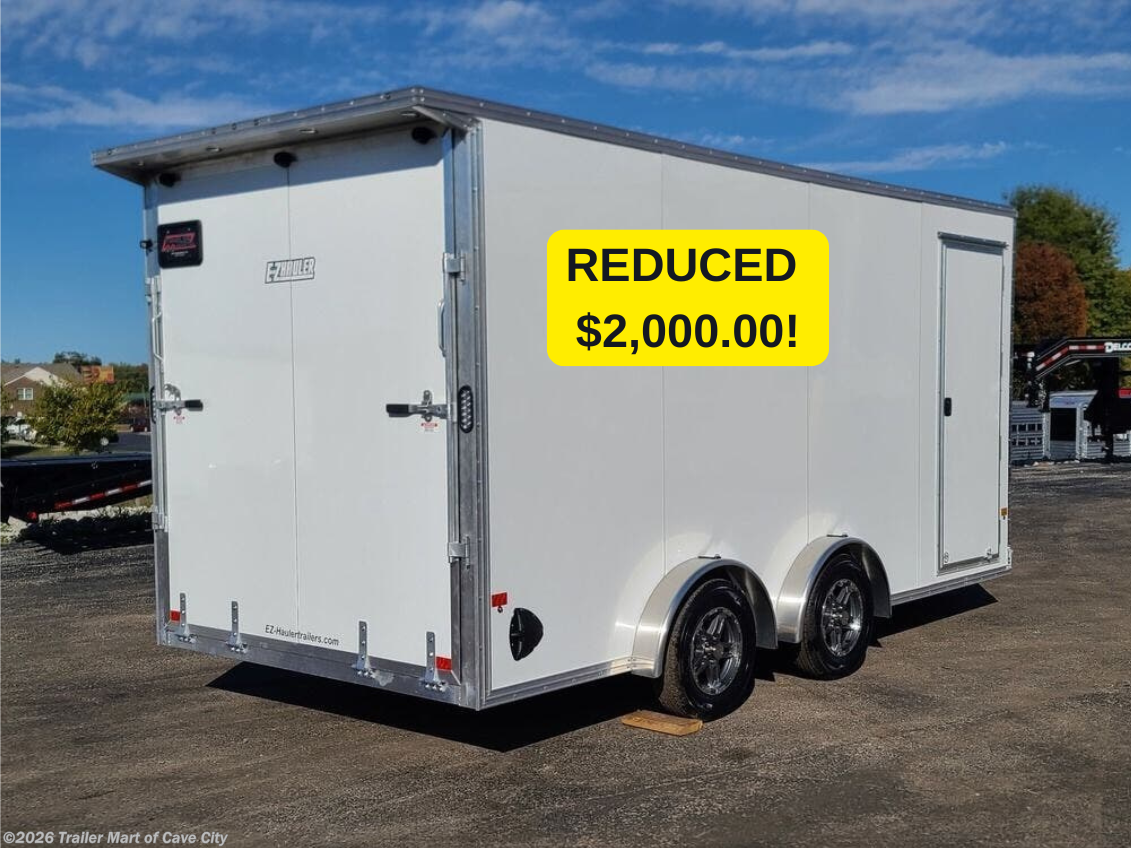2024 EZ-Hauler 7.5'x16' Aluminum Enclosed UTV Hauler