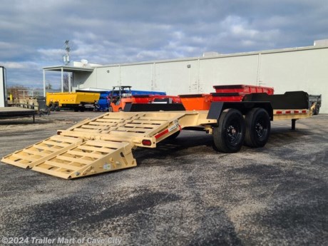 TRAILER SPECS&lt;br&gt;DIMENSIONS - BUMPER PULL&lt;br&gt;LENGTH: 20&#39;&lt;br&gt;DECK WIDTH: 83&quot;&lt;br&gt;DECK HEIGHT: 25&quot;&lt;br&gt;WEIGHT RATINGS&lt;br&gt;GAWR: 8,000 lbs&lt;br&gt;GVWR: 17,440 lbs&lt;br&gt;ESTIMATE DRY WEIGHT: 4,021lbs&lt;br&gt;ESTIMATE PAYLOAD: 13,419lbs&lt;br&gt;FINISH&lt;br&gt;PAINT TYPE: Powdercoat&lt;br&gt;PREP: Steel Grit Blasted&lt;br&gt;COLORS: Military Green, Desert Tan, Flame Orange, Midnight Black, Spectra Yellow, Blue Horizon, Lime Green, Ash Grey, True Red, Pearl White&lt;br&gt;STYLE: 2 Tone Colors Available, Chassis / Dump&lt;br&gt;WARRANTY&lt;br&gt;AXLE WARRANTY: 6 Year Lippert Spring Axle Warranty&lt;br&gt;TRAILER WARRANTY: Three (3) Year Frame/One (1) Year Parts Warranty&lt;br&gt;TONGUE&lt;br&gt;BP&lt;br&gt;TYPE: 8&quot; I-Beam (13 lbs/ft)&lt;br&gt;LENGTH: 60&quot;&lt;br&gt;SPARE: Weld On Spare Tire Mount&lt;br&gt;COUPLER&lt;br&gt;STANDARD COUPLER BP: Adjustable Demco EZ Latch 2-5/16&quot; BP Coupler (21,000 lbs)&lt;br&gt;FRONT JACK BP: 1 Side Wind Drop Jack Leg (12,000 lbs)&lt;br&gt;TOOLBOX&lt;br&gt;TOOLBOX BP: Mega Lockable Toolbox Bp&lt;br&gt;SAFETY SYSTEM&lt;br&gt;BREAKAWAY SYSTEM: 2382 Brightway Group Electric Breakaway Kit&lt;br&gt;SAFETY CHAINS: 3/8&quot; Grade 70 Safety Chain w/Clevis Hook (2 each)&lt;br&gt;CHASSIS&lt;br&gt;FRAME&lt;br&gt;MAIN FRAME: 8&quot; I-Beam (13 lbs/ft)&lt;br&gt;DECK&lt;br&gt;BED&lt;br&gt;DECK: 2&#39; Dovetail&lt;br&gt;DECK WIDTH: 83&quot;&lt;br&gt;WIDTH BETWEEN FENDERS: 83&quot;&lt;br&gt;DECK HEIGHT: 25&quot;&lt;br&gt;FLOORING: Pine Lumber Floor&lt;br&gt;CROSSMEMBERS: 3&quot; Channel (3.50 lbs/ft) 16&quot; Spacing&lt;br&gt;D-RINGS: 2 - D-Rings In Between Fenders&lt;br&gt;SIDES&lt;br&gt;STAKE POCKETS: 1,5/8&quot; x 3,5/8&quot; (ID) Stake Pockets (Spaced At 24&quot;)&lt;br&gt;FENDERS: 14ga. Diamond Plate Steel Fenders&lt;br&gt;RUNNING GEAR&lt;br&gt;TIRES&lt;br&gt;TYPE: Radial Tires&lt;br&gt;SIZE: ST235/80R16&lt;br&gt;PLY: 14&lt;br&gt;RATING: 3,520 lbs&lt;br&gt;RIMS: 16&quot; Black Mod Wheels&lt;br&gt;SUSPENSION&lt;br&gt;AXLE TYPE: 2 - 8k Lippert Electric Brake EZ Lube Spring Axles&lt;br&gt;BOLT PATTERN: 8 On 6.5&quot;&lt;br&gt;AXLE COUNT: 2&lt;br&gt;SUSPENSION TYPE: Spring&lt;br&gt;AXLE WARRANTY: 6 Year Lippert Spring Axle Warranty&lt;br&gt;ELECTRICAL AND LIGHTING&lt;br&gt;BATTERY AND CHARGING&lt;br&gt;WIRING HARNESS: All-Weather Wiring Harness (7-Way RV)&lt;br&gt;FRAME WIRING: Double Insulated Wiring Harness&lt;br&gt;LIGHTING&lt;br&gt;LIGHTS: DOT Approved Tecniq LED Lights&lt;br&gt;SAFETY&lt;br&gt;REFLECTIVE TAPE: 3M Dot Compliant Reflective Tape http://www.trailer-mart.com/--xInventoryDetail?id=15171586