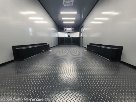 Fully Finished Interior! 20&#39; Awning and A/C.&lt;br&gt; &lt;br&gt; 2-5200lb Spring Axles&lt;br&gt;4 Wheel Electric Brakes&lt;br&gt;225/75 R15D Radial Tires&lt;br&gt;6390# Payload Capacity&lt;br&gt;9990 Gross Vehicle Weight Rating&lt;br&gt;Extended Triple Tube Tongue&lt;br&gt;Electric Tongue Jack&lt;br&gt;24&#39; Floor Plus V-Nose&lt;br&gt;Sloped V-Nose&lt;br&gt;16&quot; On Center Floor, Ceiling and Walls&lt;br&gt;All Box Tube Construction&lt;br&gt;One Piece Aluminum Roof&lt;br&gt;7&#39; Interior Height&lt;br&gt;.080 Polycore Exterior Metal (Semi Screwless)&lt;br&gt;Blackout Package&lt;br&gt;48&quot; RV Door w/30&quot; x 15&quot; Window and Screen&lt;br&gt;Rear Ramp Door, (Spring Assisted) w/Flap&lt;br&gt;Rear Canopy w/LED Loading Lights&lt;br&gt;Finished Interior Package&lt;br&gt;- .080 Polycore Interior Walls and Ceiling &lt;br&gt;- Rubber Floor and Ramp Door&lt;br&gt;Insulated Walls and Ceiling&lt;br&gt;Upper and Lower Cabinets&lt;br&gt;12V Power Awning&lt;br&gt;(6) D-Rings&lt;br&gt;All LED Exterior Lights&lt;br&gt;Additional LED Clearance Lights&lt;br&gt;Electrical Package&lt;br&gt;- 50 Amp Electrical Service w/Motorbase and Cord&lt;br&gt;- (2) 110V Outlets&lt;br&gt;- 110V to 12V Power Converter&lt;br&gt;- (6) 12V LED Ceiling Lights &lt;br&gt;13,500 BTU A/C&lt;br&gt;5 YEAR WARRANTY http://www.trailer-mart.com/--xInventoryDetail?id=15341885