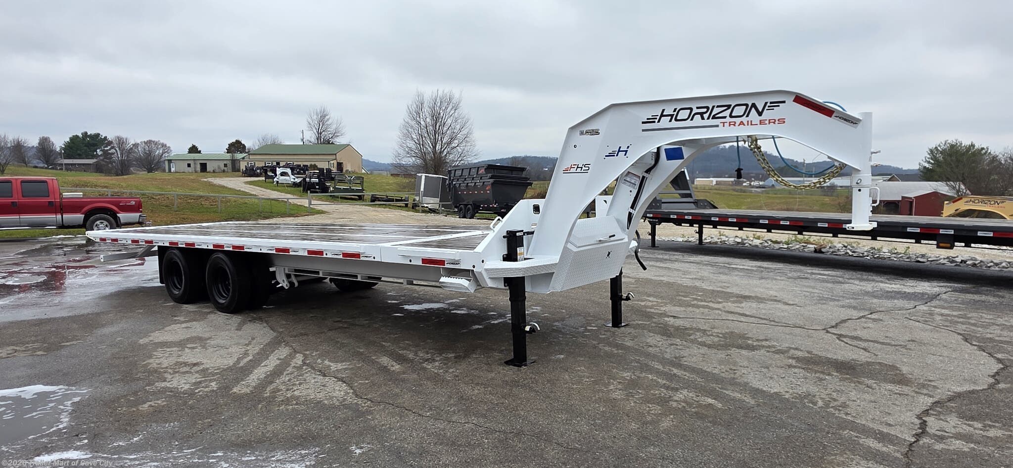 2025 Horizon Trailers FHSGN 28' (24'+4')SplitTilt Deckover Trailer(DEMO) - New Tilt Deck Trailer for sale by Trailer Mart of Cave City in Cave City, Kentucky