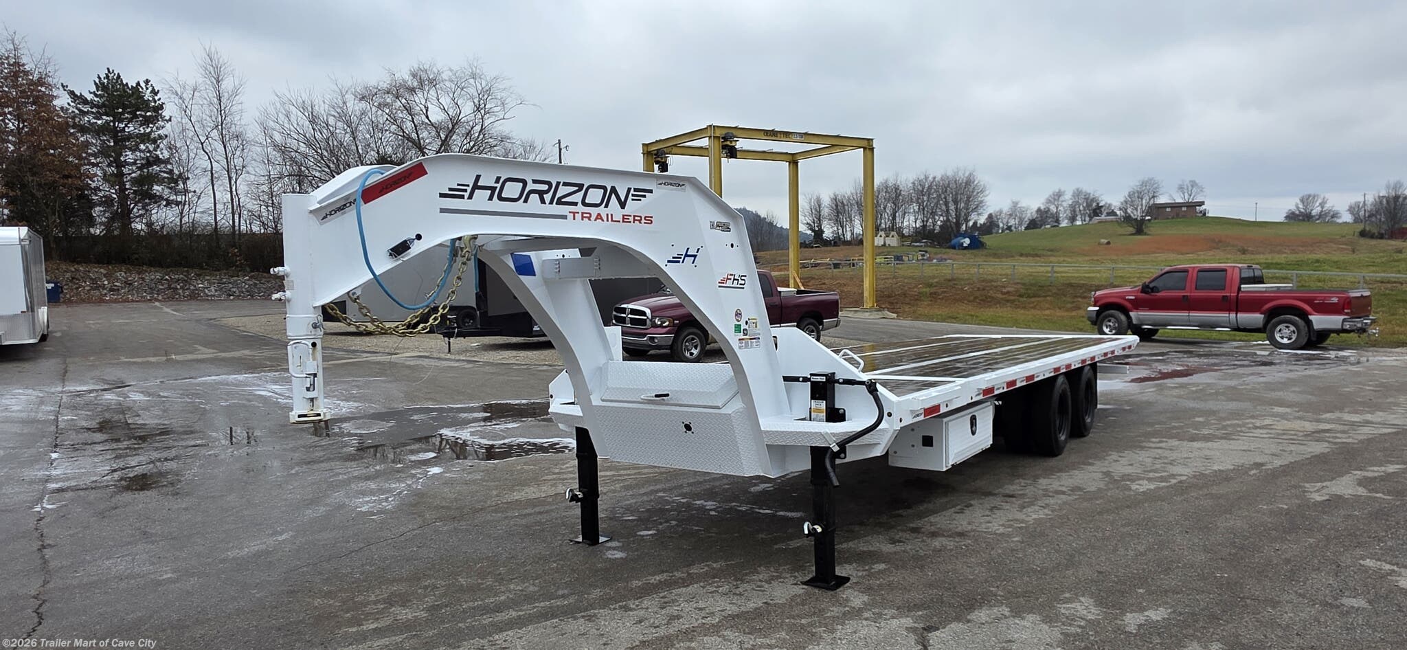 2025 Horizon Trailers FHSGN 28' (24'+4')SplitTilt Deckover Trailer(DEMO)