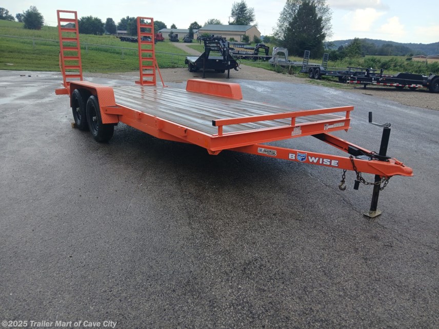 Used 2022 BWISE EH18-10ELE 7&apos; x 18&quot; Equipment Trailer available in Cave City, Kentucky