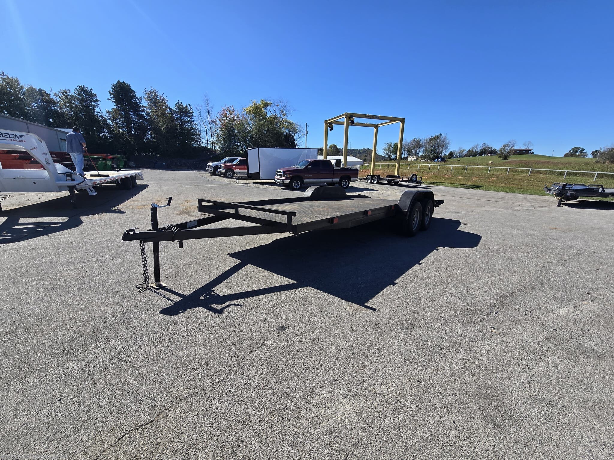 2018 82&quot; x 20&apos; Steel Deck Car Hauler by P&T Trailers from Trailer Mart of Cave City in Cave City, Kentucky