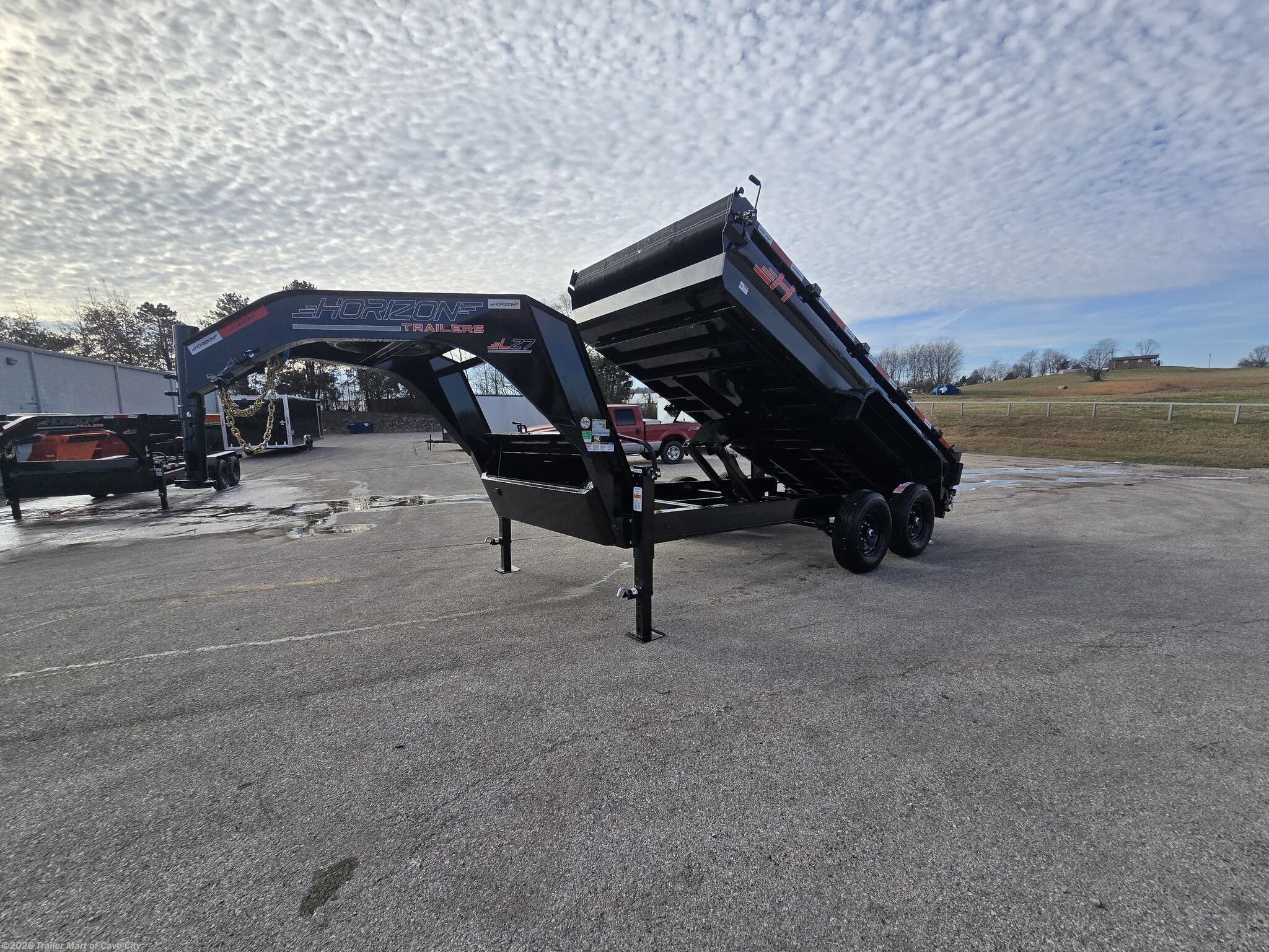2026 Horizon Trailers LZ7 7'x14' Gooseneck 7k Dump Trailer - New Dump Trailer for sale by Trailer Mart of Cave City in Cave City, Kentucky