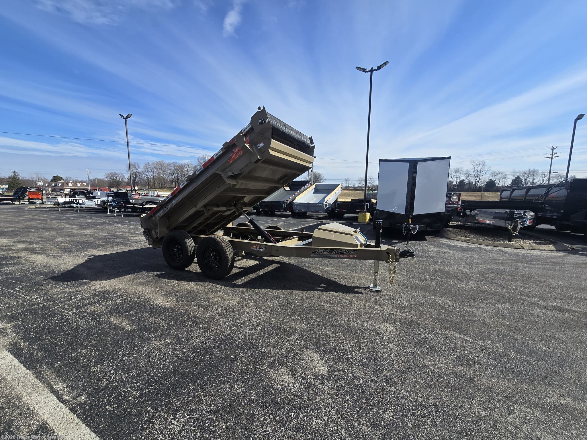 2026 Horizon Trailers HZ5BP 5'x10' 3.5k Dump Trailer