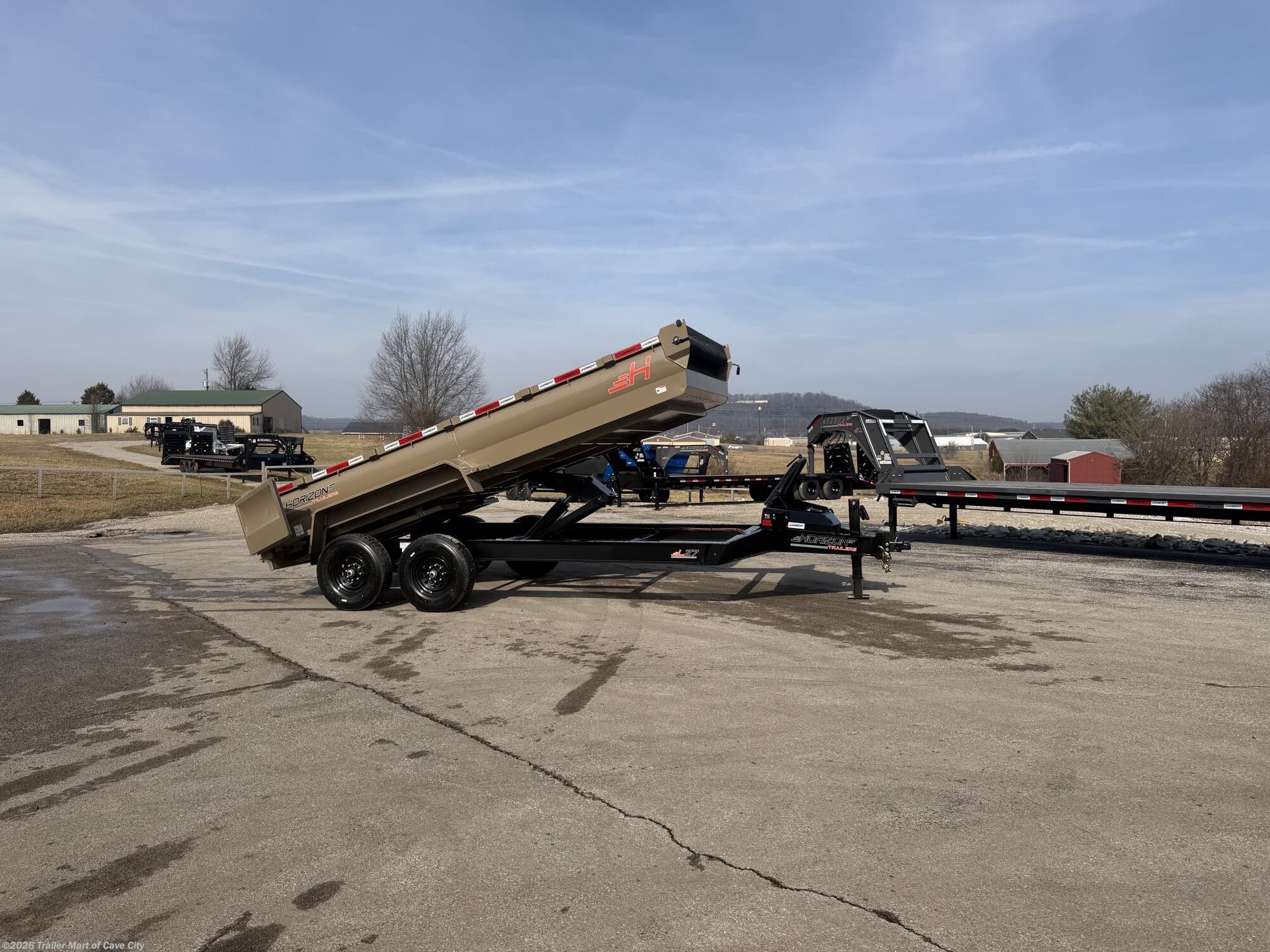 2026 Horizon Trailers LZ7 7'x16' 7k Dump Trailer