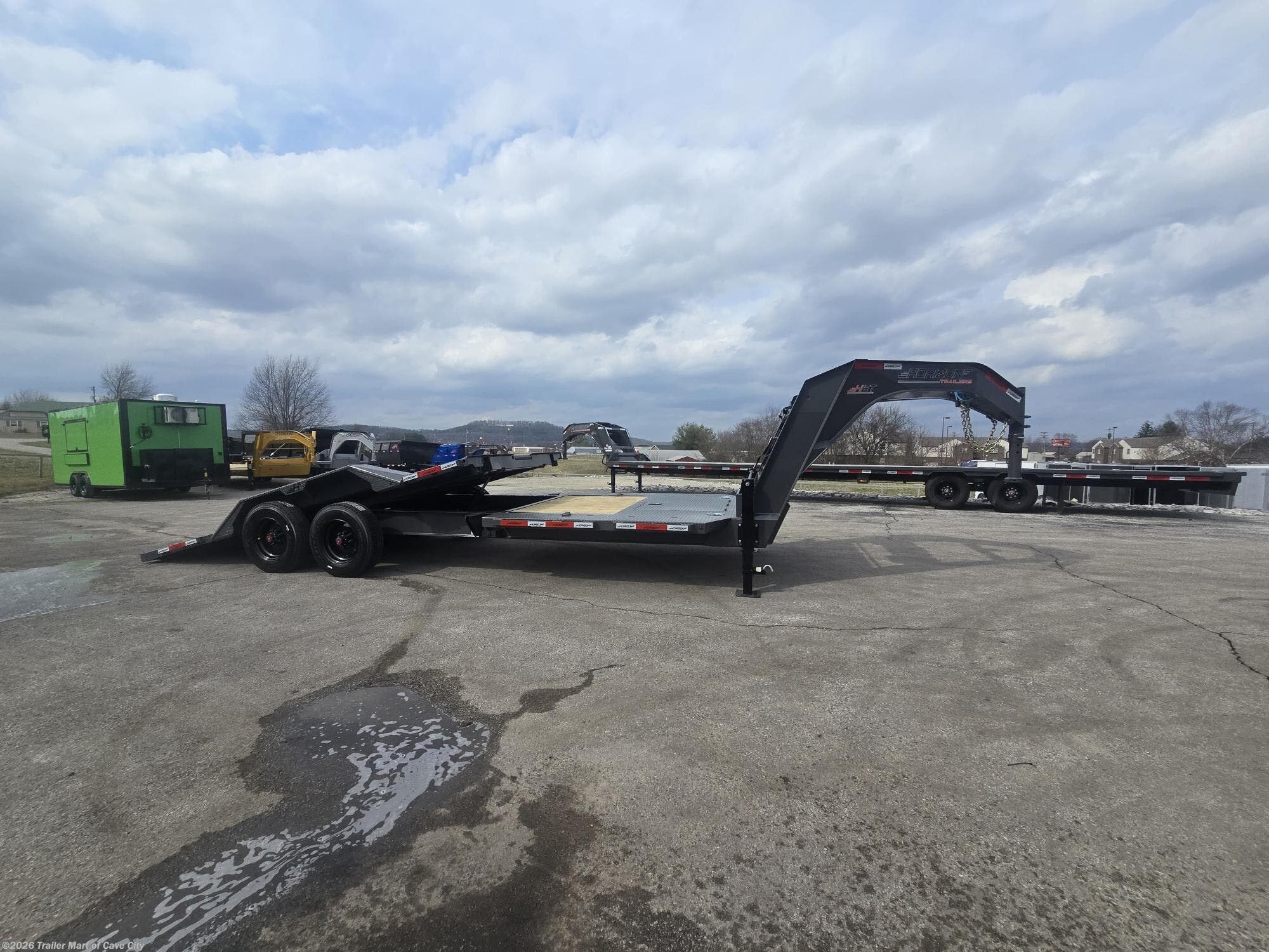 2026 Horizon Trailers HET 24' (16'+8') GN Gravity Tilt Deck Trailer