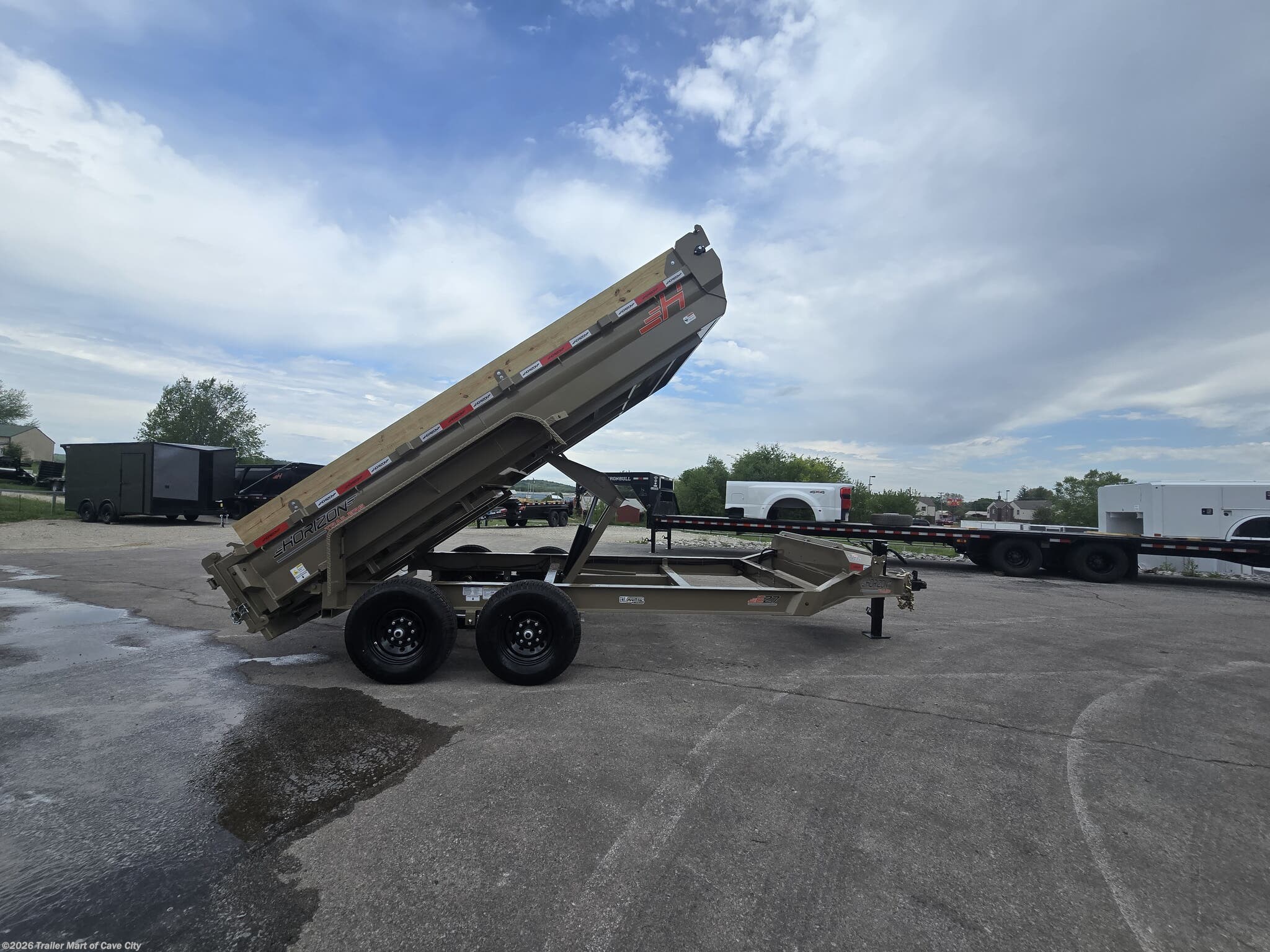 2026 Horizon Trailers EZ7 7'x14' 7k Dump Trailer