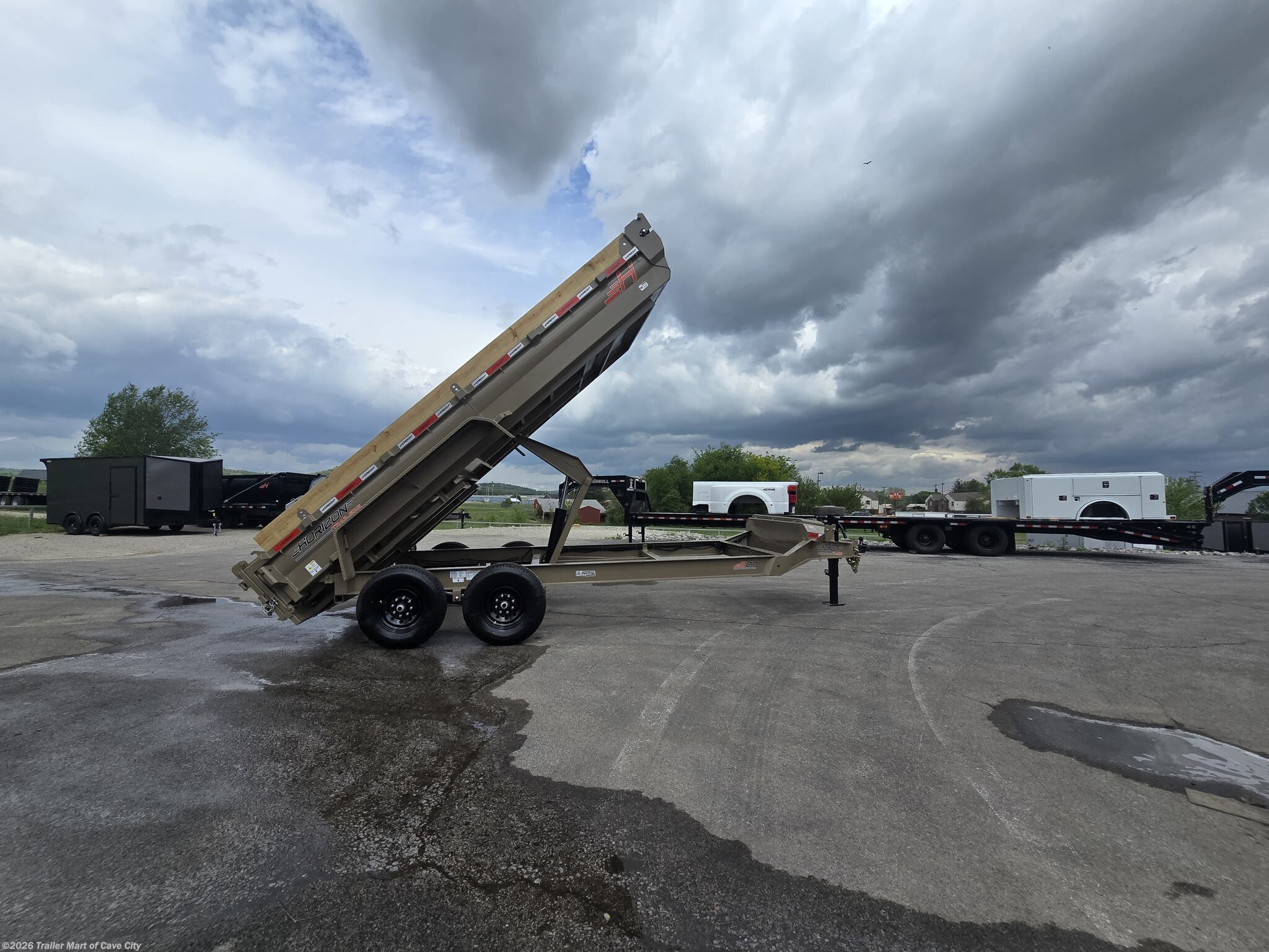 2026 Horizon Trailers EZ7 7'x16' 7k Dump Trailer