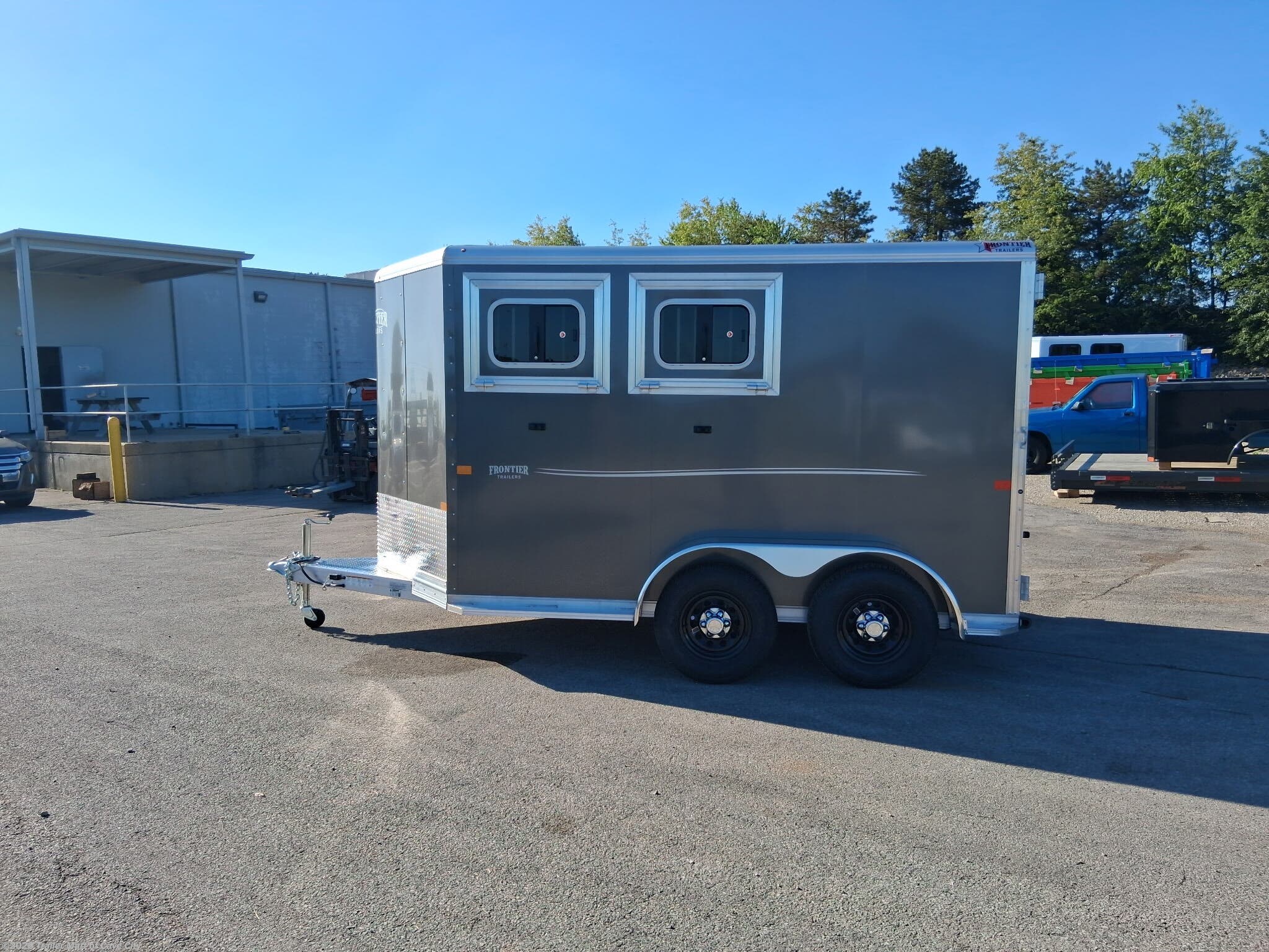 New 2026 Frontier 11' Combo/Slant 2 Horse Bumper Pull Trailer available in Cave City, Kentucky