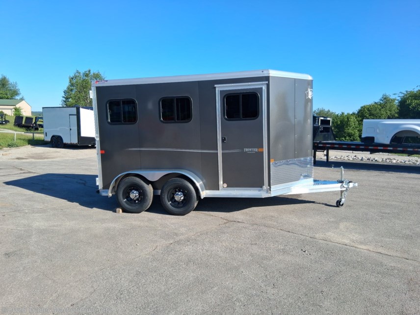 New 2026 Frontier 11' Combo/Slant 2 Horse Bumper Pull Trailer available in Cave City, Kentucky
