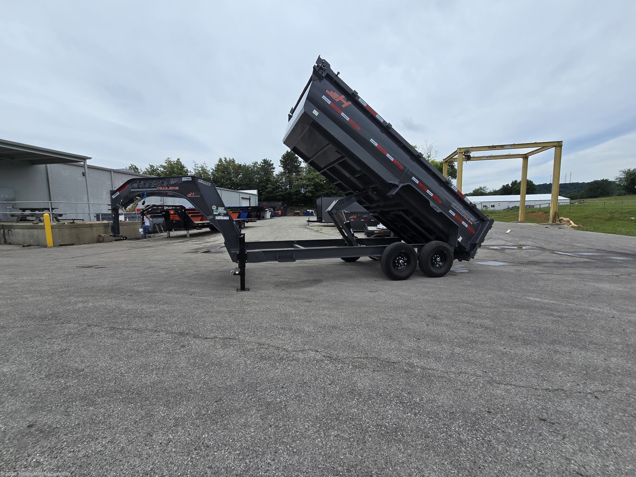 New 2026 Horizon Trailers HZ7 7'x16' 7k Gooseneck Dump Trailer available in Cave City, Kentucky