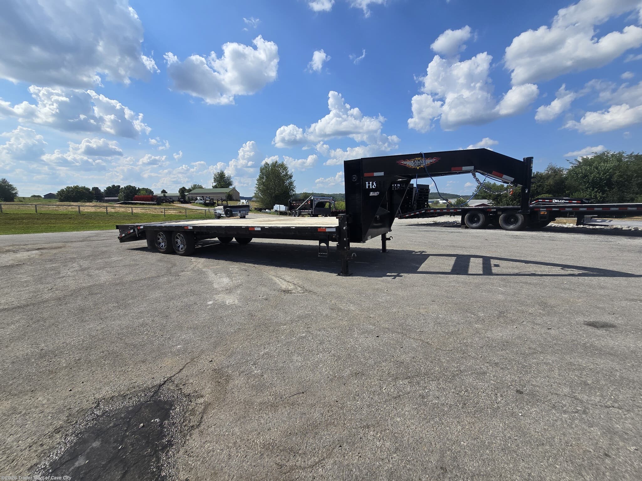 Used 2023 H&H 20' + 5' Deckover Gooseneck Trailer available in Cave City, Kentucky