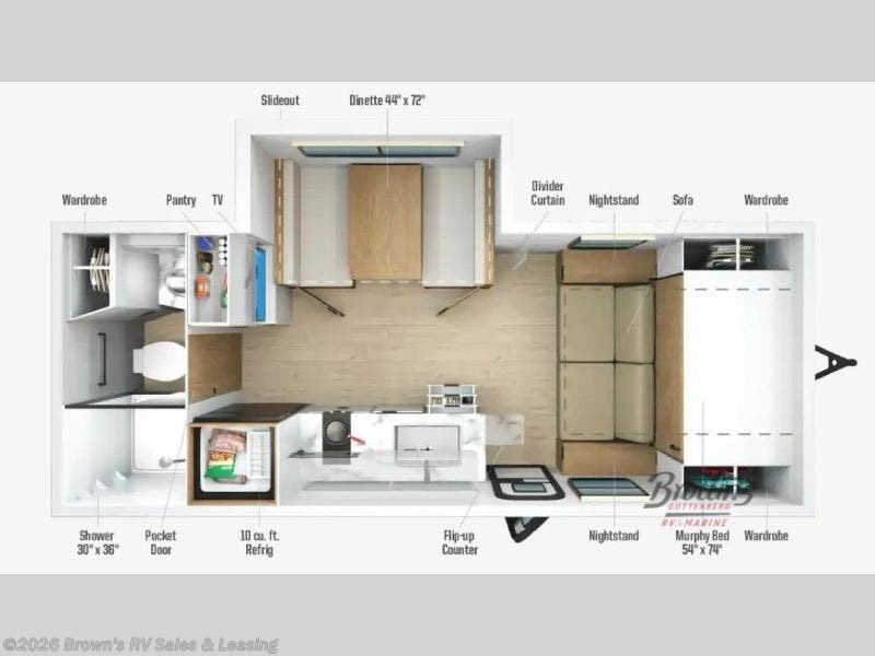 New 2026 Winnebago Micro Minnie 2108DS available in Guttenberg, Iowa
