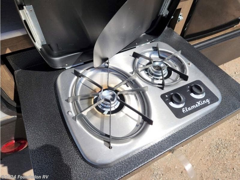 Flame King 2-Burner Drop-In RV Cooktop Stove, Includes Cover