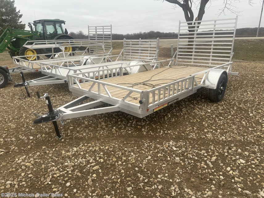 New 2025 Ridgeline MFG 1UTIL614 14&apos; ATV UTV Side Load Aluminum Trailer available in Saint Peter, Minnesota