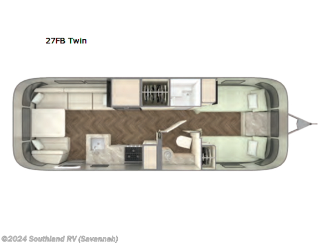 2023 Airstream International 27FB Twin w/Hatch Option - New Travel Trailer For Sale by Southland RV in Savannah, Georgia