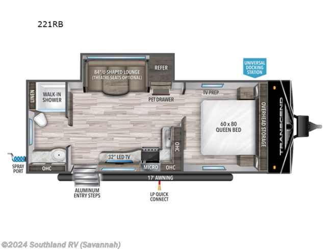 2024 Grand Design Transcend Xplor 221RB - New Travel Trailer For Sale by Southland RV in Savannah, Georgia
