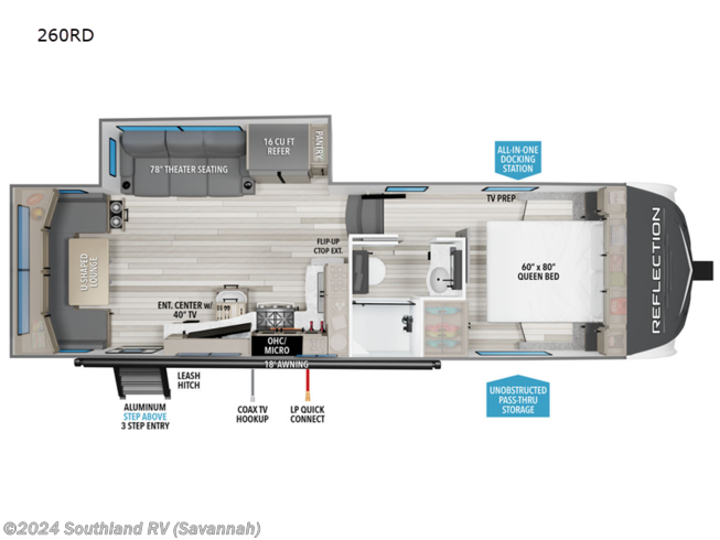 2024 Grand Design Reflection 150 Series 260RD - New Fifth Wheel For Sale by Southland RV in Savannah, Georgia