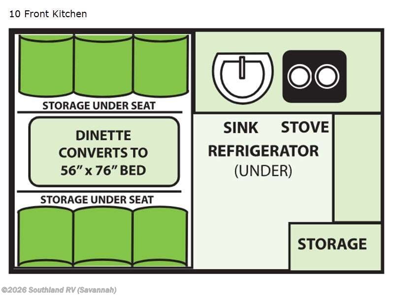 2025 Aliner Ranger 10 Front Kitchen - New Popup For Sale by Southland RV in Savannah, Georgia