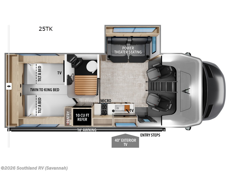 2026 Grand Design Lineage Series M 25TK - New Class C For Sale by Southland RV in Savannah, Georgia features Slideout