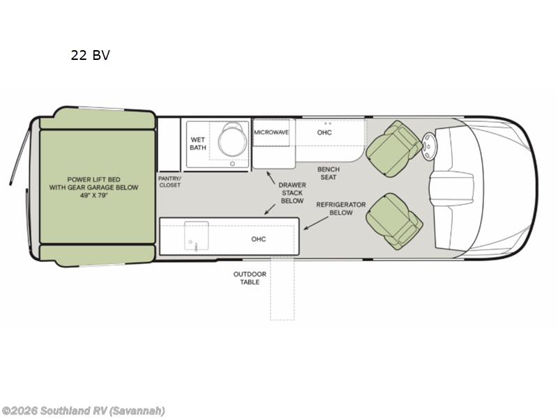 2026 Tiffin GH2 22 BV - New Class B For Sale by Southland RV in Savannah, Georgia