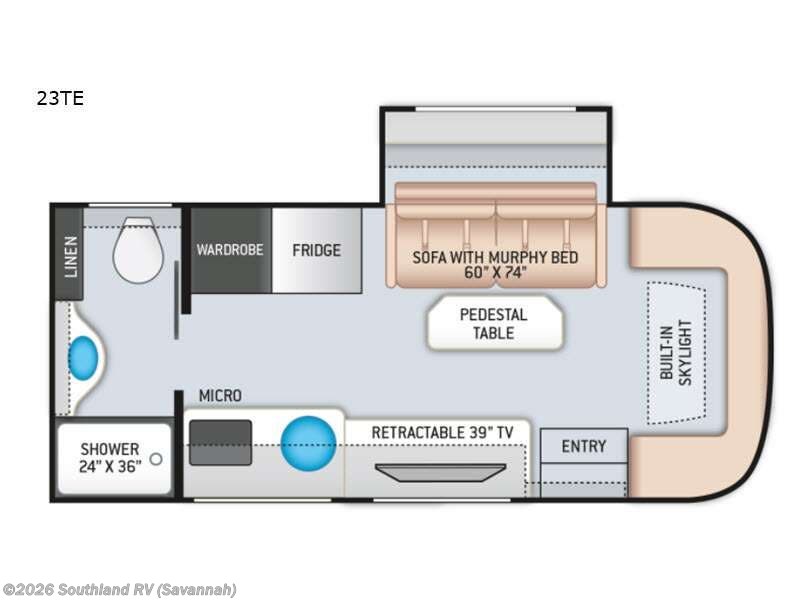 2022 Thor Motor Coach Compass AWD 23TE - Used Class B+ For Sale by Southland RV in Savannah, Georgia features Slideout