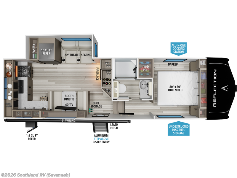 2026 Grand Design Reflection 150 Series 250ML - New Fifth Wheel For Sale by Southland RV in Savannah, Georgia features Slideout