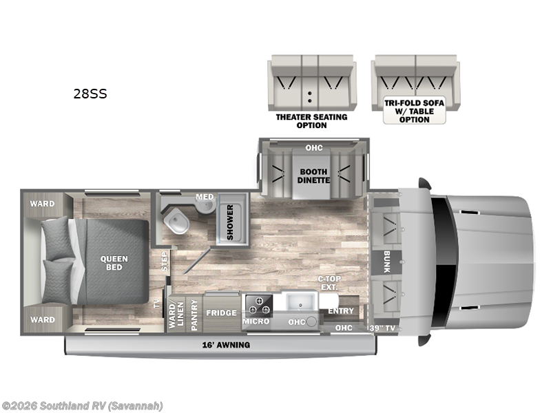 2022 Dynamax Corp Isata 5 28SS Xplorer Package - Used Super C For Sale by Southland RV in Savannah, Georgia features Slideout