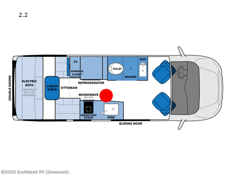 2022 Pleasure-Way Ontour 2.2 - Used Class B For Sale by Southland RV in Savannah, Georgia