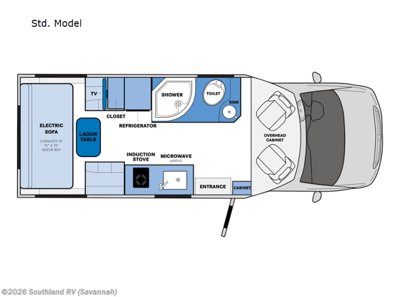 2024 Pleasure-Way Plateau XLTS Std. Model - Used Class B For Sale by Southland RV in Savannah, Georgia