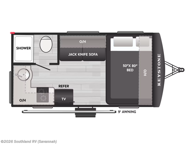 2026 Keystone Reign 13RK - New Travel Trailer For Sale by Southland RV in Savannah, Georgia