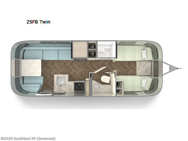 2023 Airstream International 25FB Twin - Used Travel Trailer For Sale by Southland RV in Savannah, Georgia
