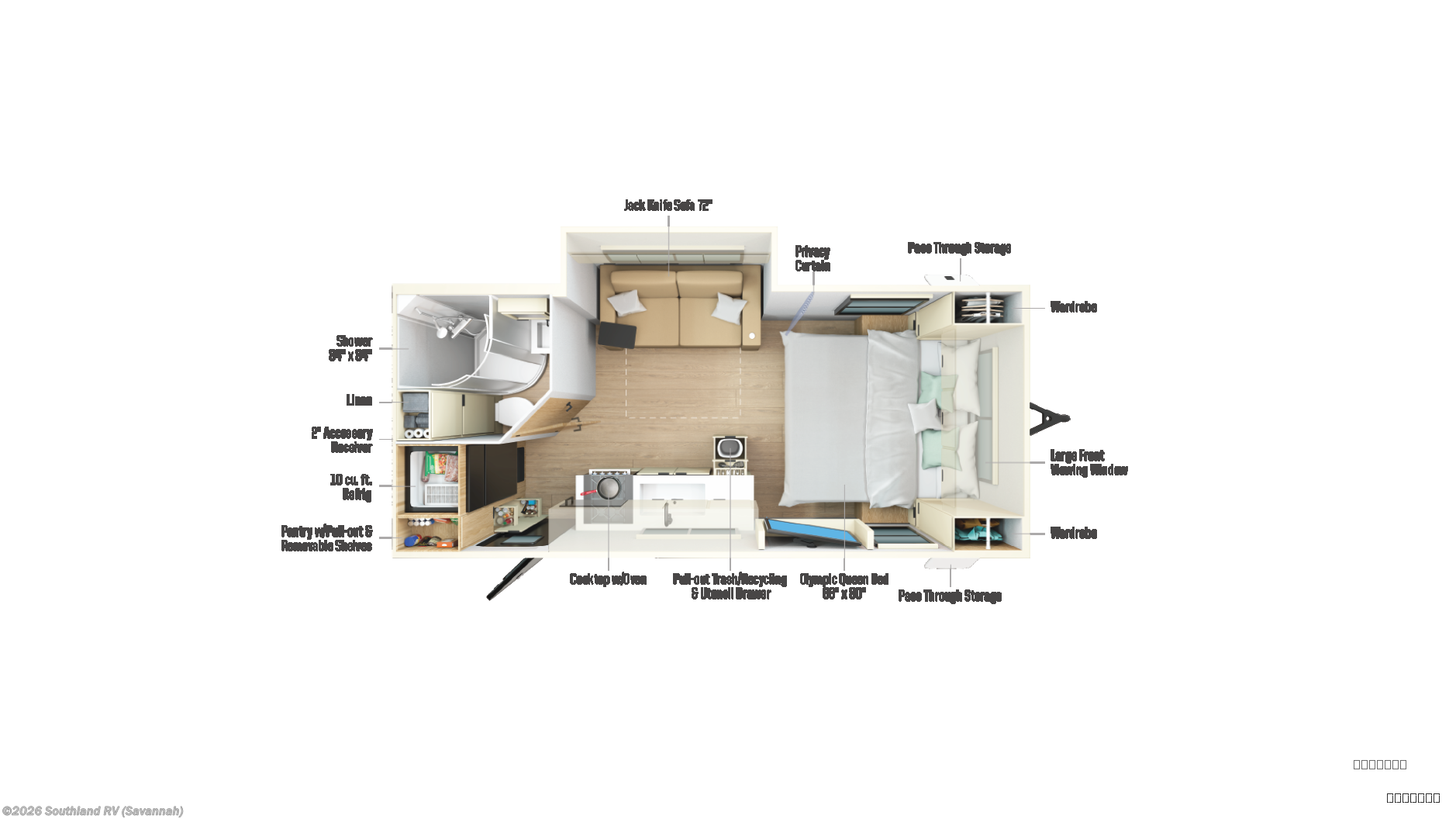 2026 Winnebago Thrive 18FBS - New Travel Trailer For Sale by Southland RV in Savannah, Georgia