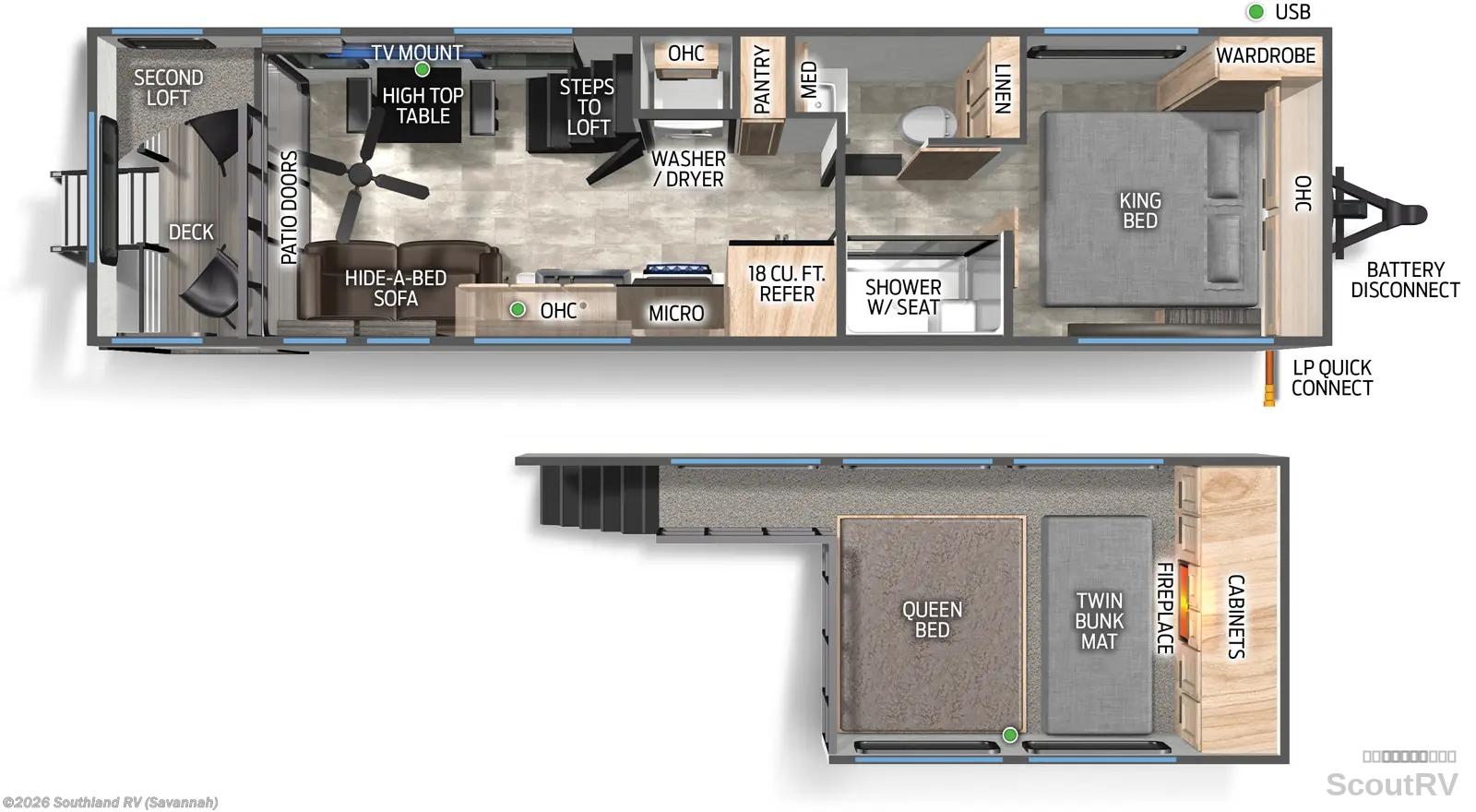 2026 Forest River Cherokee Timberwolf 20OG - New Destination Trailer For Sale by Southland RV in Savannah, Georgia