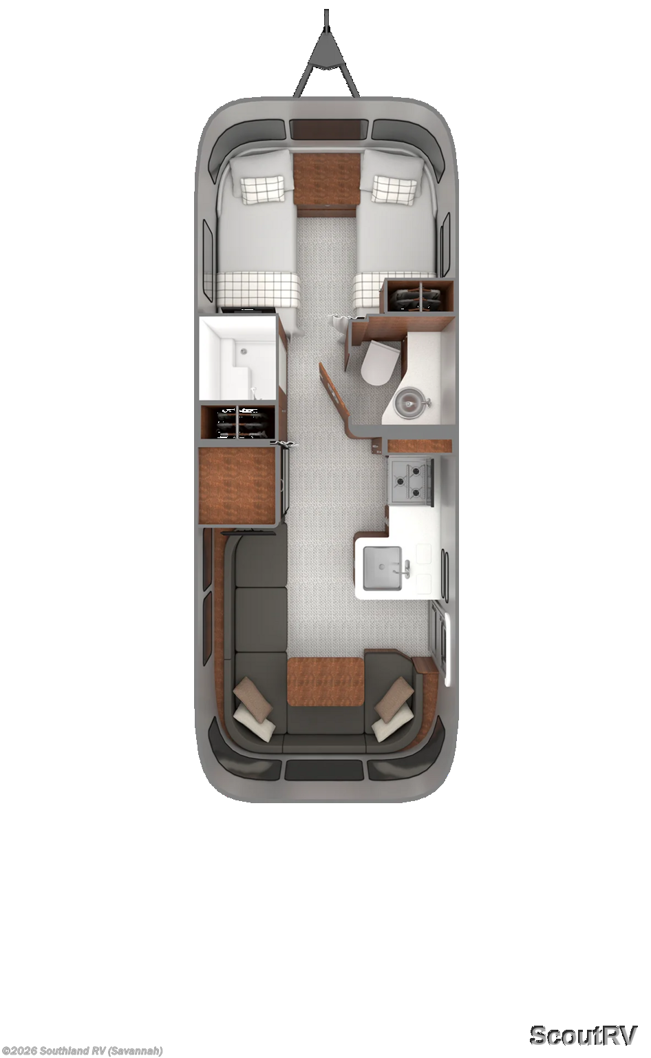 2027 Airstream Globetrotter 25FB Twin - New Travel Trailer For Sale by Southland RV in Savannah, Georgia