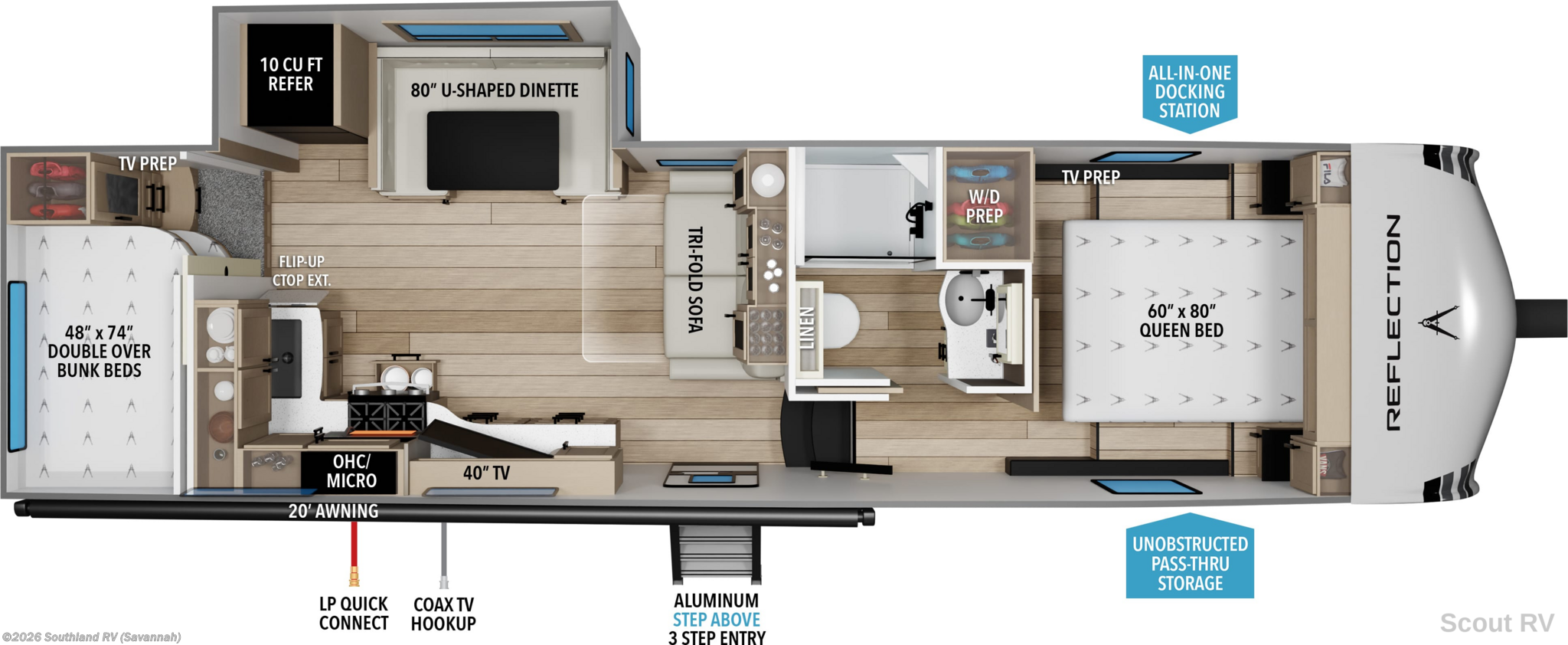 2026 Grand Design Reflection 100-Series 27BH - New Fifth Wheel For Sale by Southland RV in Savannah, Georgia