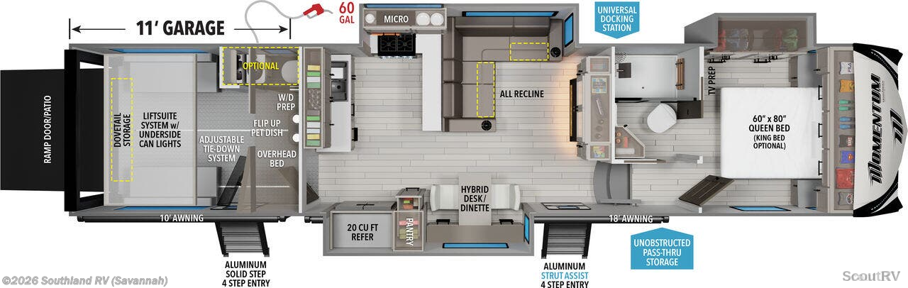2026 Grand Design Momentum M-Class 344M - New Fifth Wheel For Sale by Southland RV in Savannah, Georgia