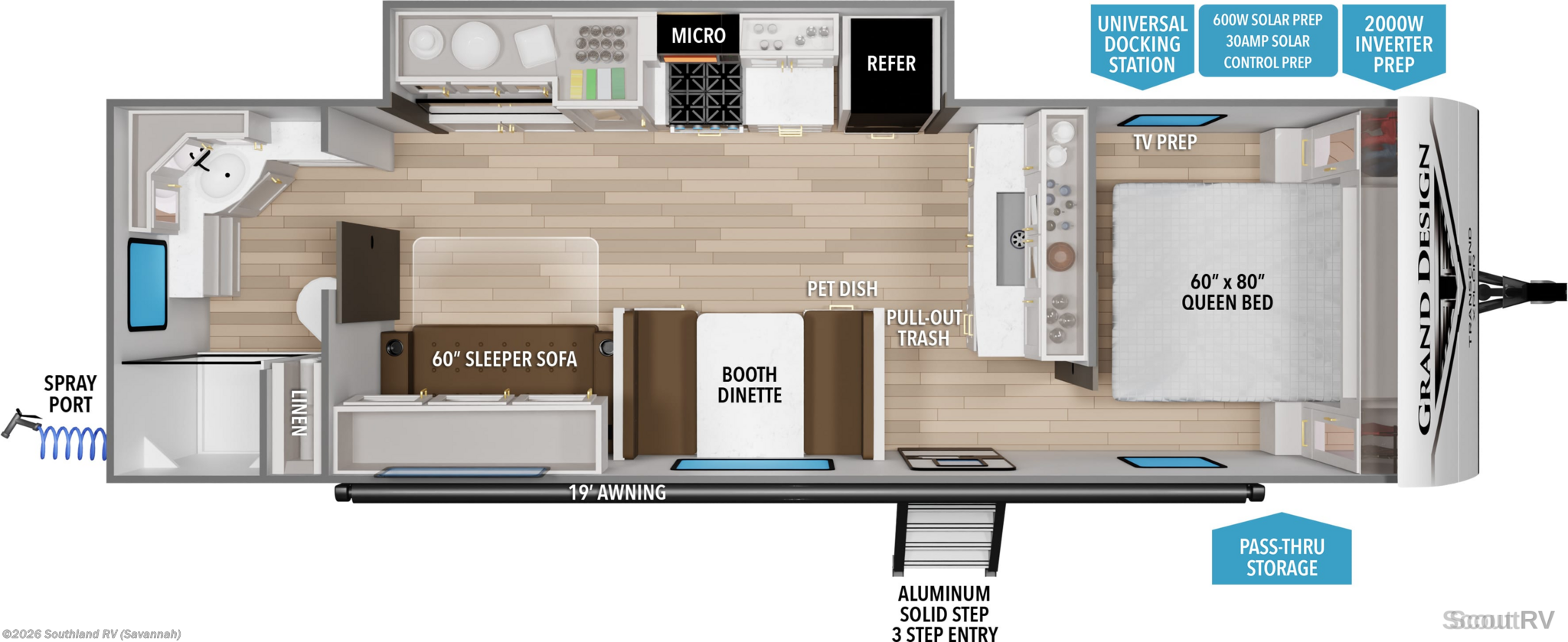2026 Grand Design Transcend Xplor 26RBX - New Travel Trailer For Sale by Southland RV in Savannah, Georgia