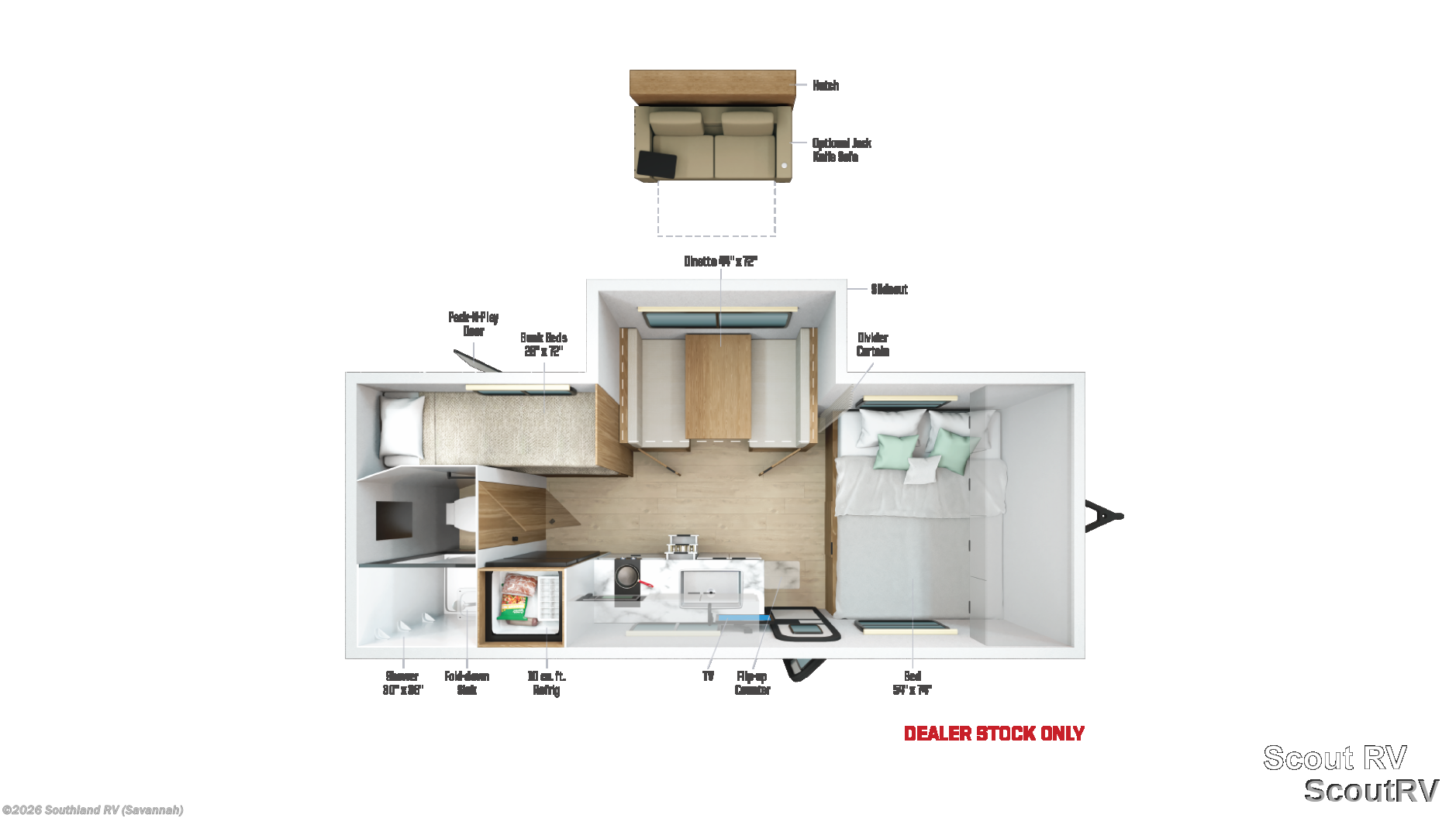 2026 Winnebago Micro Minnie 2100BH - New Travel Trailer For Sale by Southland RV in Savannah, Georgia