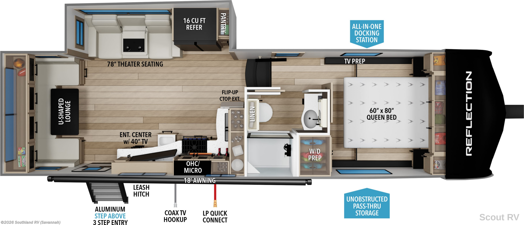 2027 Grand Design Reflection 150-Series 260RD - New Fifth Wheel For Sale by Southland RV in Savannah, Georgia