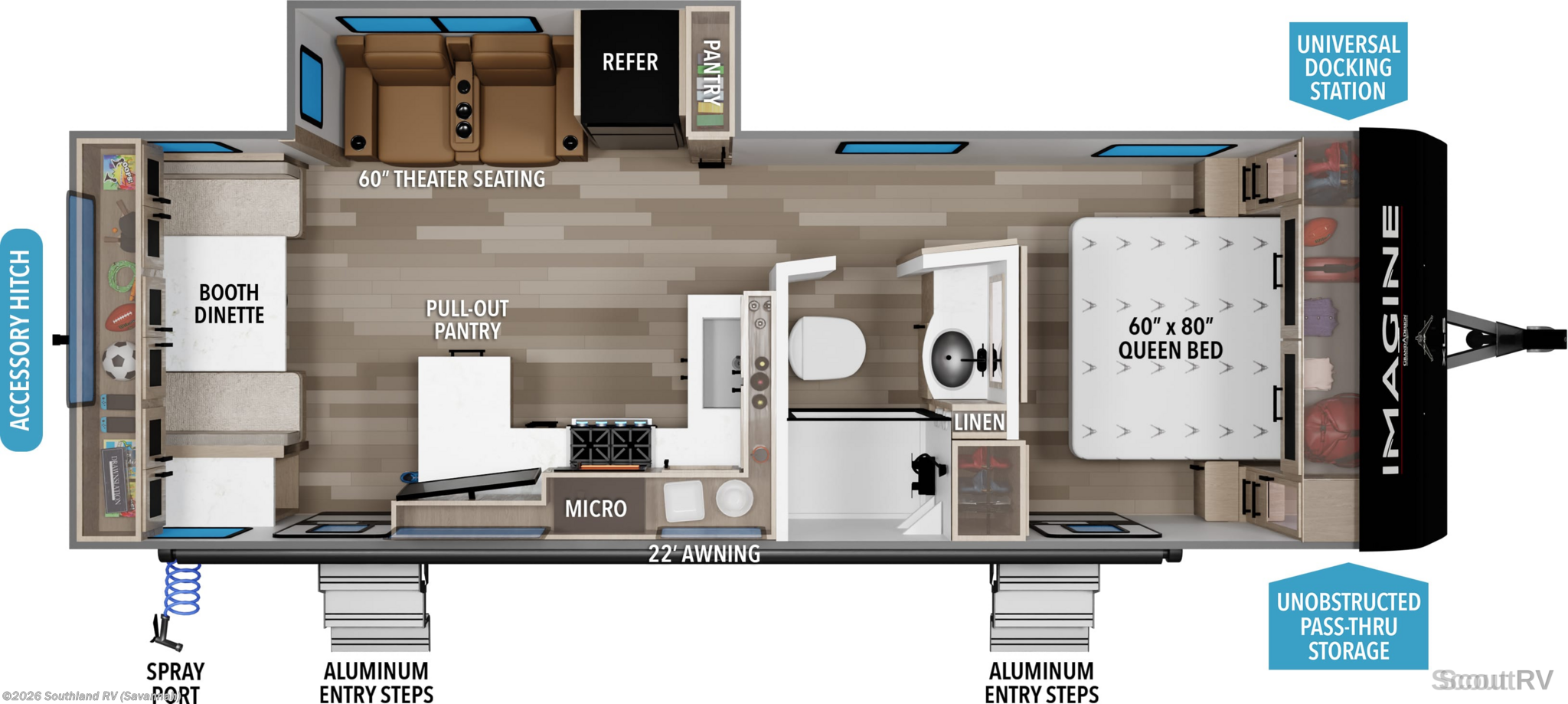 2027 Grand Design Imagine XLS 25RLE - New Travel Trailer For Sale by Southland RV in Savannah, Georgia