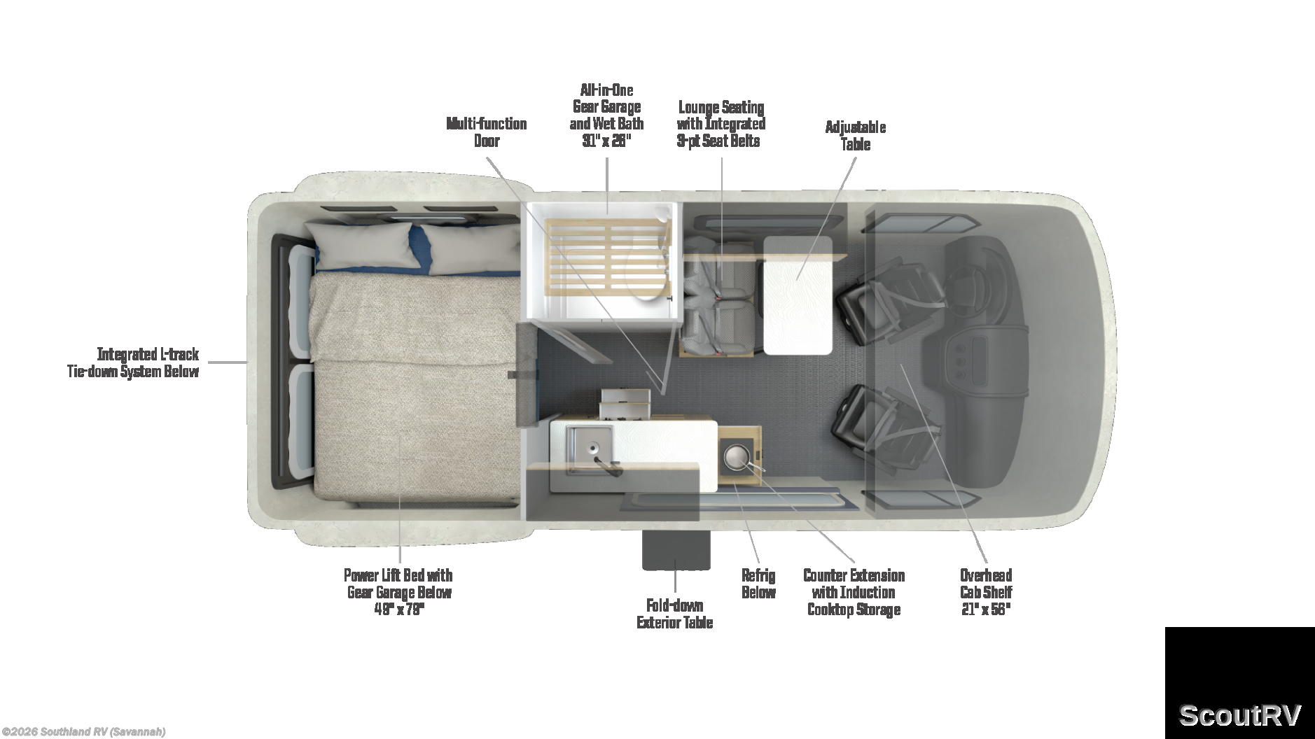 2027 Winnebago Revel 44E - New Class B For Sale by Southland RV in Savannah, Georgia