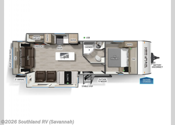 2026 Forest River Cherokee Wolf Den Black Label 273XLKBL - New Travel Trailer For Sale by Southland RV in Savannah, Georgia